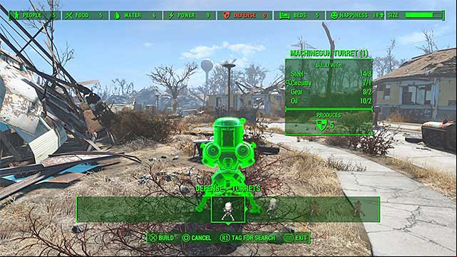 Its best to star placing machinegun turrets - Fallout 4: Sanctuary (Minutemen major quest) - Major quests for Minutemen faction - Fallout 4 Game Guide & Walkthrough