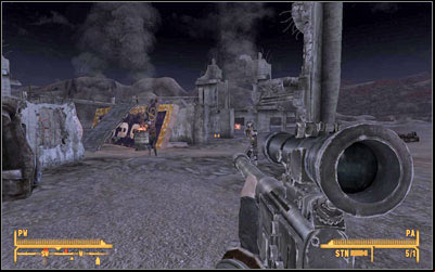 There are two ways to deal with this particular Fiend - Three-Card Bounty - Side quests - Fallout: New Vegas - Game Guide and Walkthrough