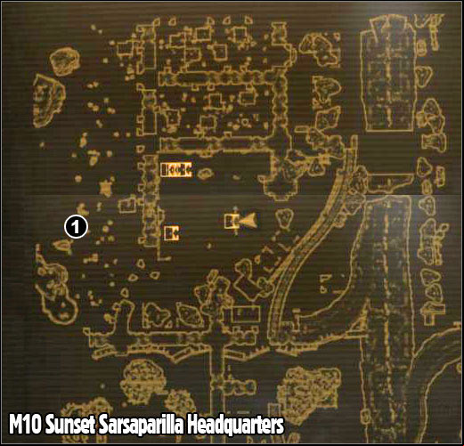 1 - M10 - Sunset Sarsaparilla Headquarters - Maps - Fallout: New Vegas - Game Guide and Walkthrough
