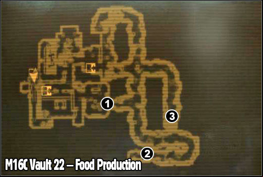1 - M16 - Vault 22 - Maps - Fallout: New Vegas - Game Guide and Walkthrough