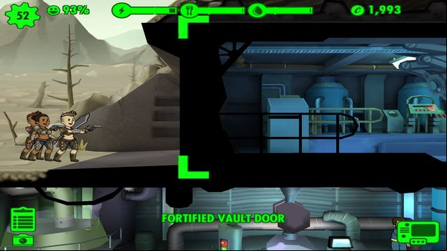 If you improve the front door, you gain additional time to organize a defense in case of an attack. - The basics - interface and icons - Fallout Shelter - Game Guide and Walkthrough