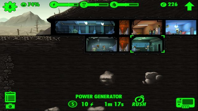 to leave some space to build next similar rooms. - First steps - Fallout Shelter - Game Guide and Walkthrough