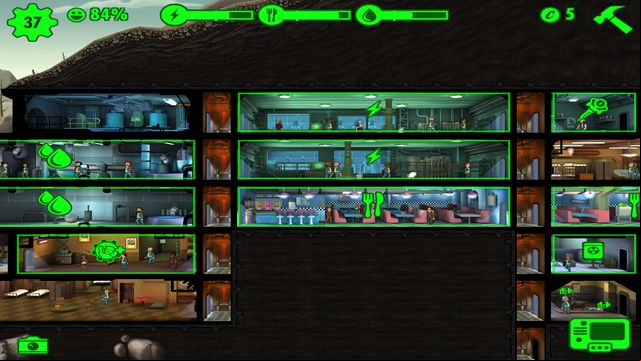 Appropriate arrangement of rooms enables fast collecting of resources. - Rooms - Fallout Shelter - Game Guide and Walkthrough