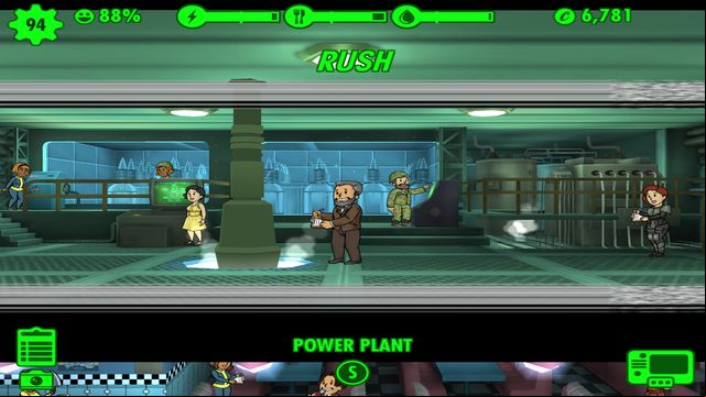 Rush lasts very shortly and youre informed of its effect straight away. - Rooms - Fallout Shelter - Game Guide and Walkthrough