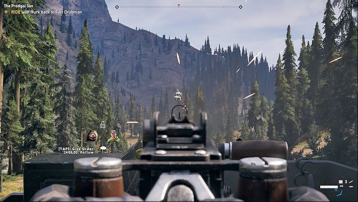 You have to ride as a enger again - The Prodigal Son - Hurk Drubman Jr, a new companion in Whitetail Mountains - Whitetail Mountains - Far Cry 5 Game Guide