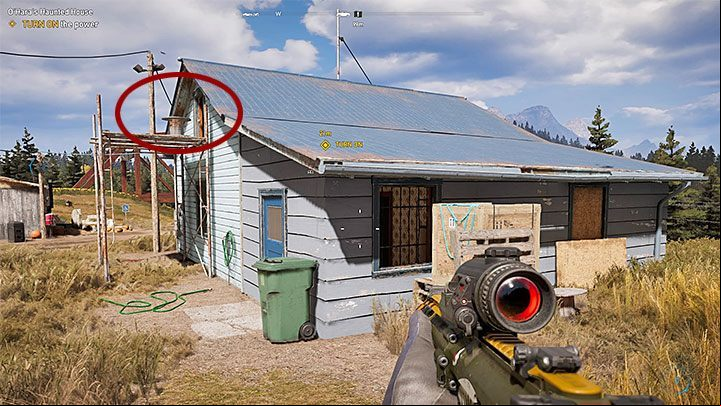 Take an interest in the residential building located next to the haunted house - Cult locations and Prepper stashes in Holland Valley - Holland Valley - Far Cry 5 Game Guide
