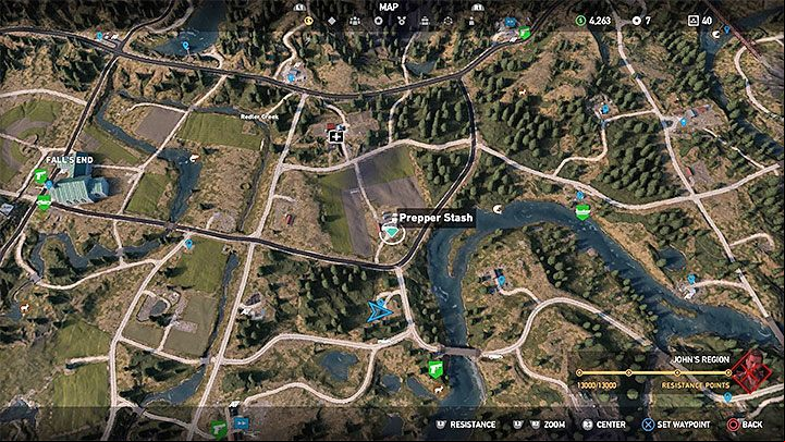 This is one of the prepper stashes in Holland Valley - Cult locations and Prepper stashes in Holland Valley - Holland Valley - Far Cry 5 Game Guide