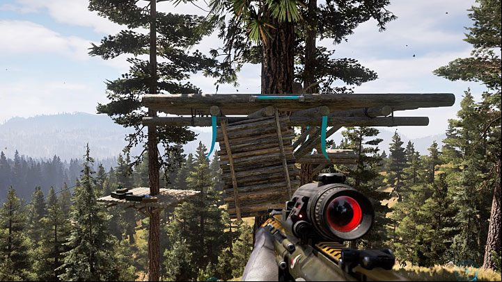 The only way to access the stash is to use ropes - Cult locations and Prepper stashes in Holland Valley - Holland Valley - Far Cry 5 Game Guide