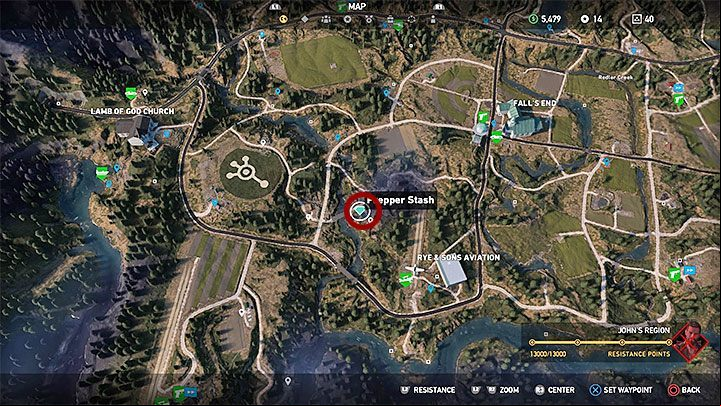 This is one of the prepper stashes in Holland Valley - Cult locations and Prepper stashes in Holland Valley - Holland Valley - Far Cry 5 Game Guide