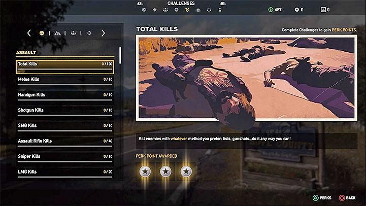Completing challenges is the best way of obtaining perk points - How to obtain perk points in Far Cry 5? - FAQ - Far Cry 5 Game Guide