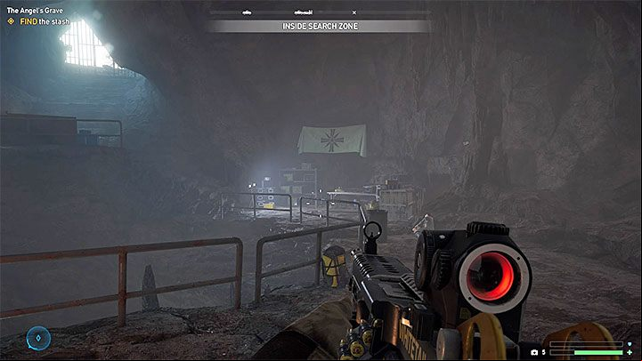 You now have to reach the interactive point near the edge - Cult locations and Prepper stashes in Henbane river - Henbane River - Far Cry 5 Game Guide