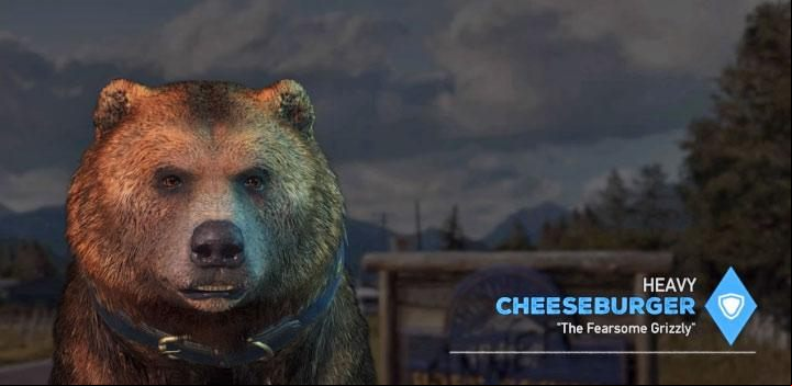 Cheeseburger is the fourth specialist in the game - Specialists in Far Cry 5 (Companions) - Guidebook - Far Cry 5 Game Guide