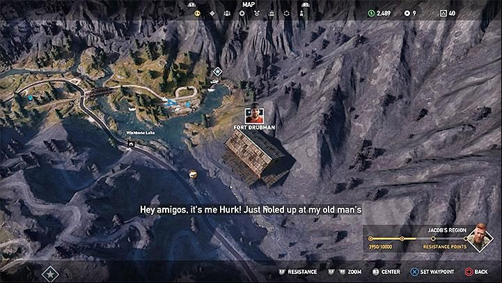 To recruit Hurk, reach Fort Drubman in Whitetail mountains - Specialists in Far Cry 5 (Companions) - Guidebook - Far Cry 5 Game Guide