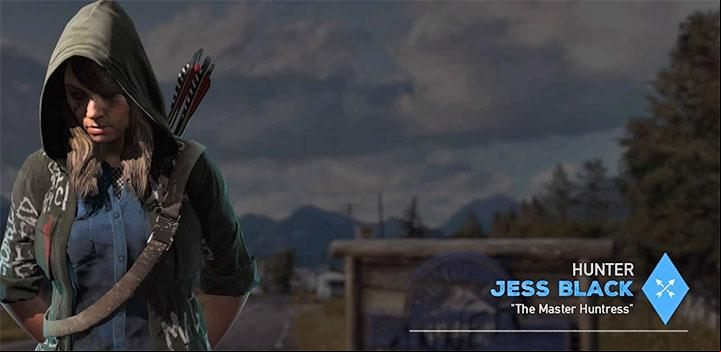 Jess Black is the sixth specialist available in the game - Specialists in Far Cry 5 (Companions) - Guidebook - Far Cry 5 Game Guide