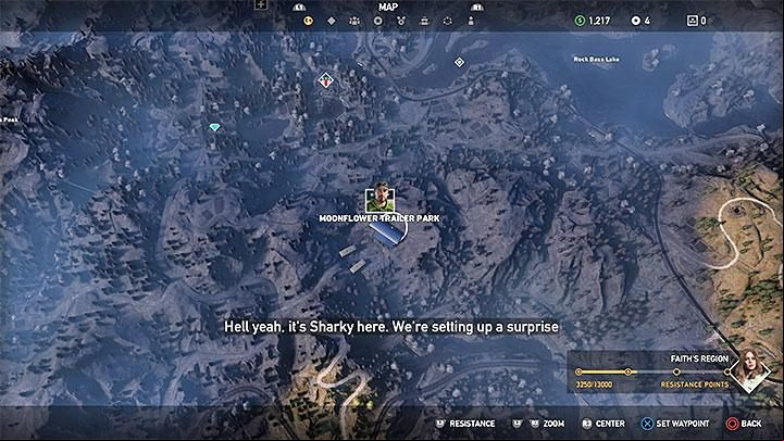 To recruit Sharky Boshaw, reach Moonflower Trailer Park to the North of the jail in Hope County in Henbane River - Specialists in Far Cry 5 (Companions) - Guidebook - Far Cry 5 Game Guide