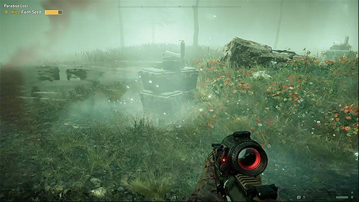 After dealing enough damage to Faith she will disappear from the arena - How do I defeat Faith Seed (The boss fight) in Far Cry 5? - FAQ - Far Cry 5 Game Guide