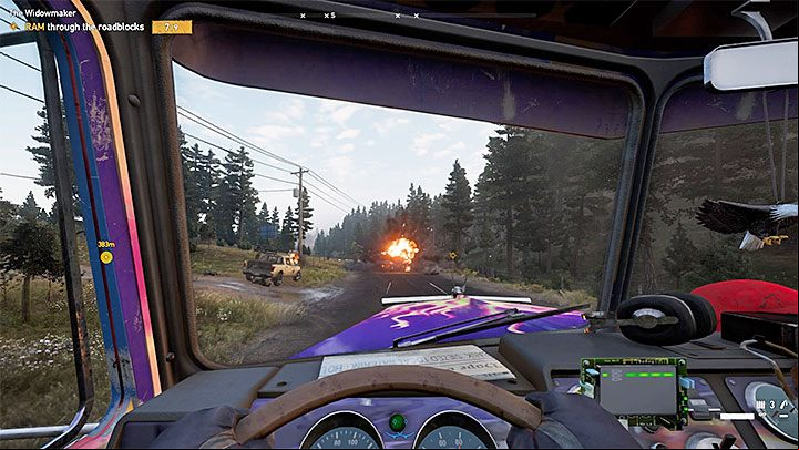 Open the warehouses big gate and get into The Widowmaker - The Widowmaker in Holland Valley - Holland Valley - Far Cry 5 Game Guide