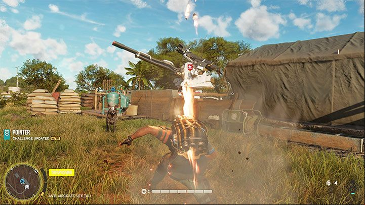 The best way to quickly destroy anti-aircraft guns is with the Exterminador Supremo, which is obtained by completing operation DU or Die in the early stages of the campaign - Far Cry 6: Anti-aircraft cannons - how to destroy? - FAQ - Far Cry 6 Guide
