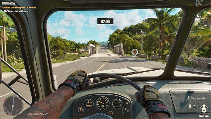 You need to reach the large garage where the truck intended to transport the refugees is parked - Far Cry 6: Precious Cargo - walkthrough - Valle De Oro - Far Cry 6 Guide