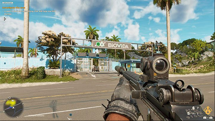 You will have to explore the BioVida facility, and you can get inside by, for example, the main gate - Far Cry 6: Intervention - walkthrough - Valle De Oro - Far Cry 6 Guide