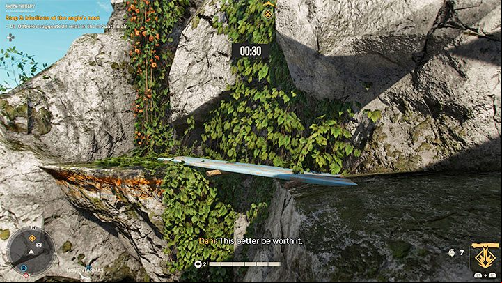 This time the game will mark the location of the eagle's nest on the world map - it is one of the mountains from the Noventarmas sub-region - Far Cry 6: Shock Therapy - walkthrough - Valle De Oro - Far Cry 6 Guide