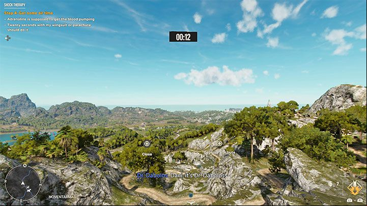 The fourth challenge forces you to spend at least 20 seconds in the air - Far Cry 6: Shock Therapy - walkthrough - Valle De Oro - Far Cry 6 Guide