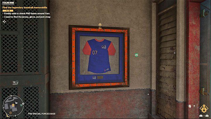You need to find 3 memorabilia items - a jersey, a glove, and a jock strap - Far Cry 6: Stealing Home - walkthrough - Valle De Oro - Far Cry 6 Guide