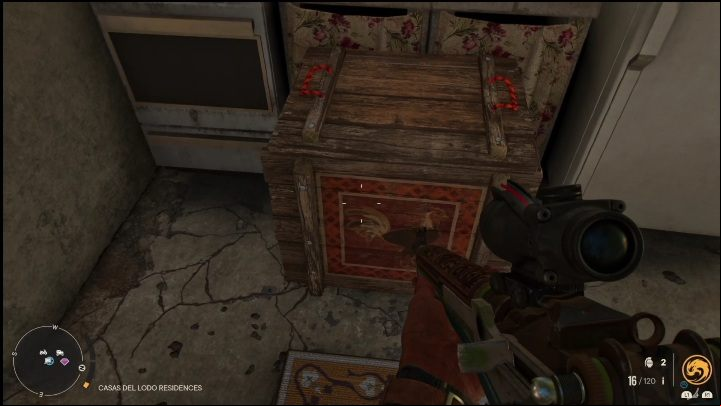 You'll find the rooster box in a small, spray-painted house - Far Cry 6: Roosters - list, locations - Other - Far Cry 6 Guide
