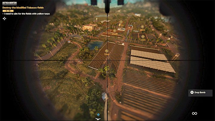 Thanks to Philly's mods, you can now activate the Bomber View - press Circle/B while flying - Far Cry 6: Justicia Montero - walkthrough - Madrugada - Far Cry 6 Guide