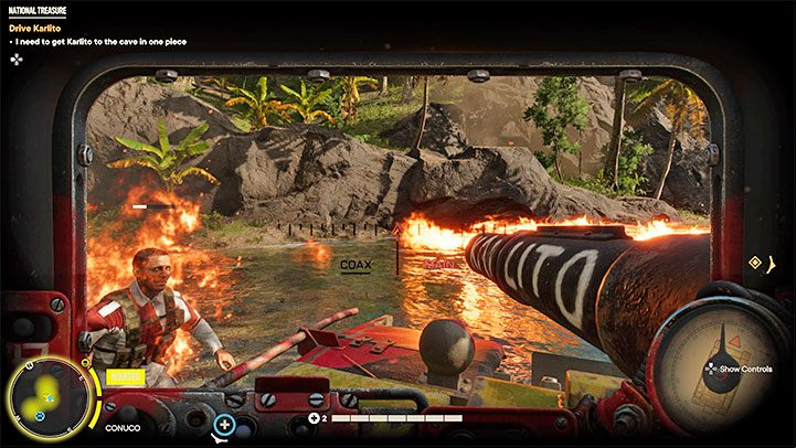 Later, you will drive along the riverbed - Far Cry 6: National Treasure - walkthrough - El Este - Far Cry 6 Guide