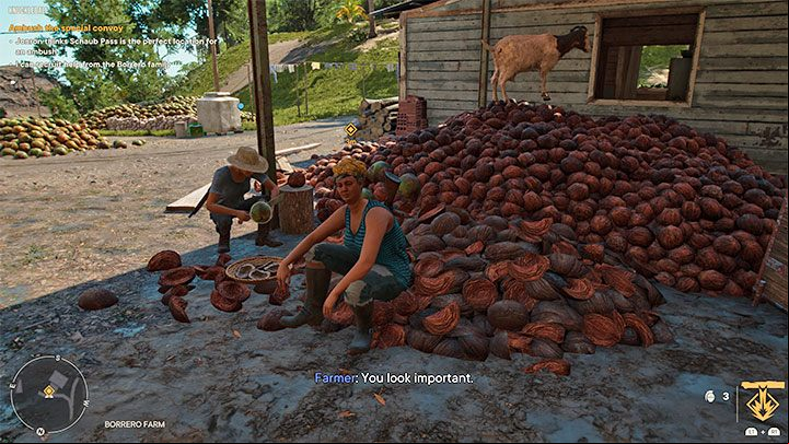 For each of the 3 farms, you just need to visit the farm and talk to one of the NPCs in order to successfully recruit a family living there - Far Cry 6: Knuckleball - walkthrough - El Este - Far Cry 6 Guide