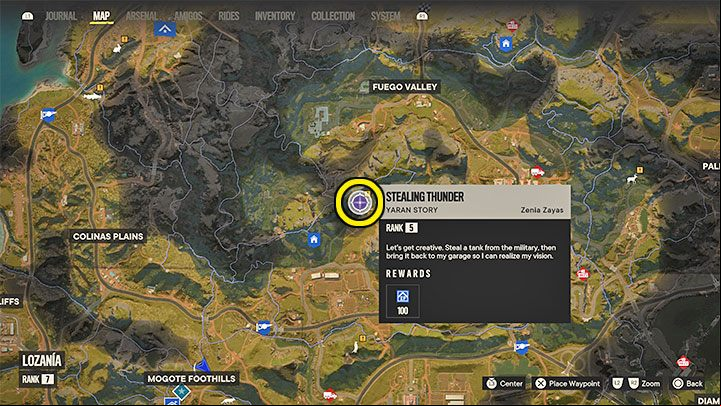 You will be informed of the possibility of starting this side quest by a quest marker that will appear in the Madrugada region near the La Triada mural - Far Cry 6: Stealing Thunder - walkthrough - Madrugada - Far Cry 6 Guide