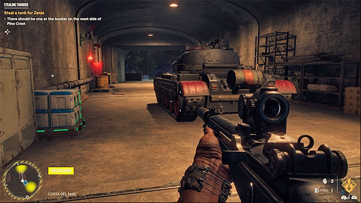 You don't have to kill all the enemies in the tunnel and the closest area because you might as well focus on stealing the tank - Far Cry 6: Stealing Thunder - walkthrough - Madrugada - Far Cry 6 Guide