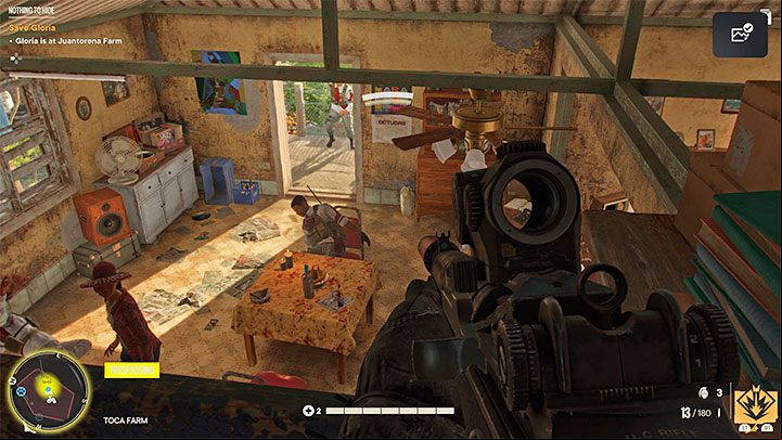 You can only attack the soldiers after finding out that Gloria is held on the Juantorema farm - Far Cry 6: Nothing to Hide - walkthrough - El Este - Far Cry 6 Guide