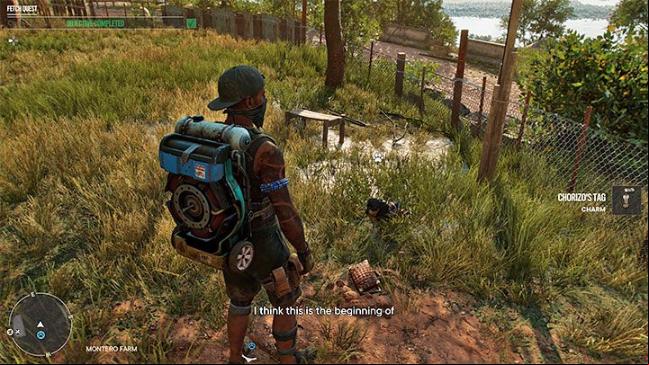 The last treasure he digs up will be a Charm - Chorizo's Tag - Far Cry 6: Fetch Quest - walkthrough - Yaran stories - Madrugada - Far Cry 6 Guide