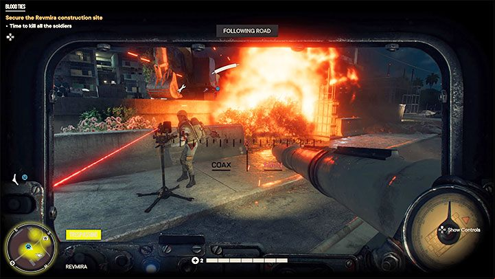 If you managed to sneakily reach the tank, it's a good idea to enter it (a hatch on the top) - Far Cry 6: Blood Ties - walkthrough - Operations - Madrugada - Far Cry 6 Guide