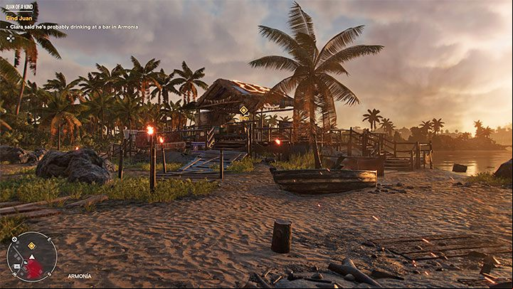 You can find Juan at the bar next to the beach - Far Cry 6: Juan of a Kind - walkthrough - Operations - Prologue - Far Cry 6 Guide