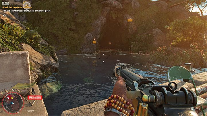 Ahead of you is the main part of this mission, the infiltration of Fort Quito - Far Cry 6: DU or Die - walkthrough - Operations - Prologue - Far Cry 6 Guide