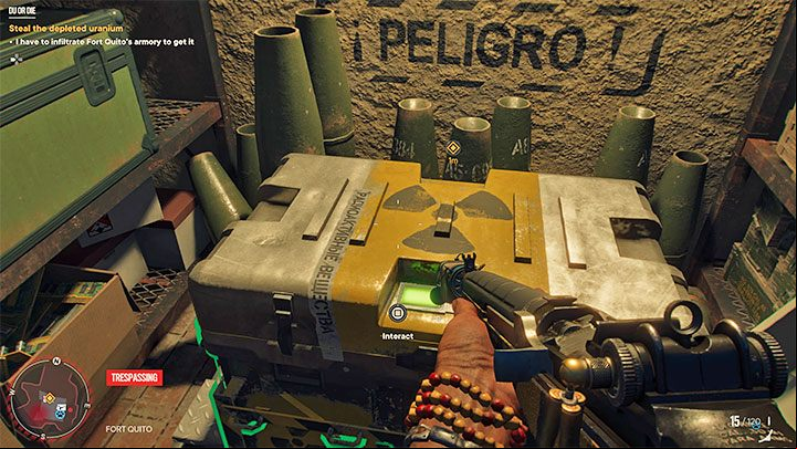 By obtaining the key, you will be able to open the armory door pictured in the screenshot in the lower part of the fort - Far Cry 6: DU or Die - walkthrough - Operations - Prologue - Far Cry 6 Guide