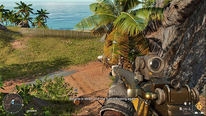 Regardless of the circumstances of Rosario's murder, you must lose the chase and to do so, it is best to get off the tank after eliminating all surrounding enemies - Far Cry 6: Fuel the Revolution - walkthrough - Operations - Prologue - Far Cry 6 Guide