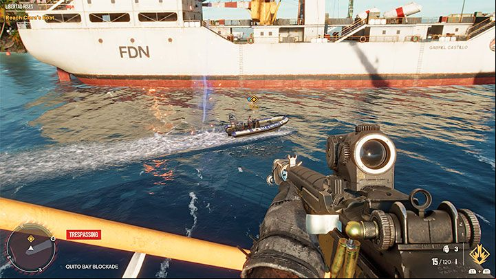 Once both ships are secured, wait a moment for Clara's boat to appear between them - Far Cry 6: Libertad Rises - walkthrough - Operations - Prologue - Far Cry 6 Guide
