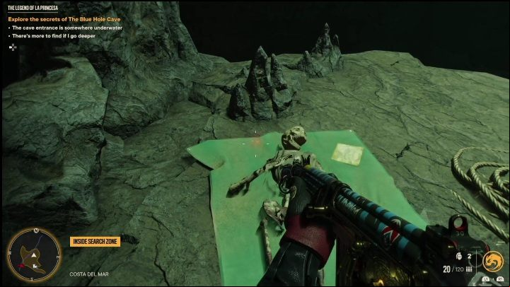 You will come across a skeleton that has a note next to it - Far Cry 6: The Legend of La Princesa - Treasure Hunt (Madrugada) - Madrugada - Far Cry 6 Guide