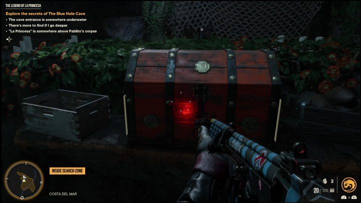 Now all you have to do is run upwards - you will come across a chest - Far Cry 6: The Legend of La Princesa - Treasure Hunt (Madrugada) - Madrugada - Far Cry 6 Guide