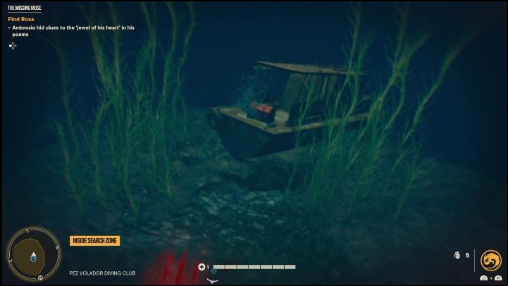 Then focus and reach a rock which is illuminated by a small lamp - Far Cry 6: The Missing Muse - Treasure Hunts (Valle De Oro) - Valle De Oro - Far Cry 6 Guide