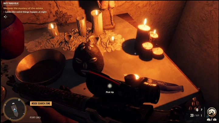 Go upstairs - Far Cry 6: Okus Triada Relic - Treasure Hunts (Valle De Oro) - Valle De Oro - Far Cry 6 Guide