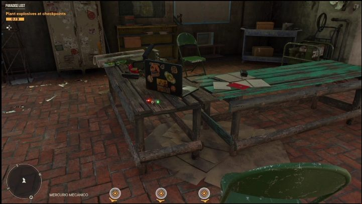 The USB Stick lies on a wooden table, behind a laptop covered with stickers - Far Cry 6: USB Songs - list, locations - Other - Far Cry 6 Guide