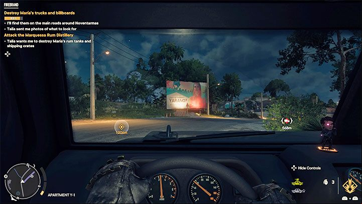 The first objective is very general, as you can destroy the objects anywhere in the Noventarmas sub-region - Far Cry 6: Firebrand - walkthrough - Valle De Oro - Far Cry 6 Guide