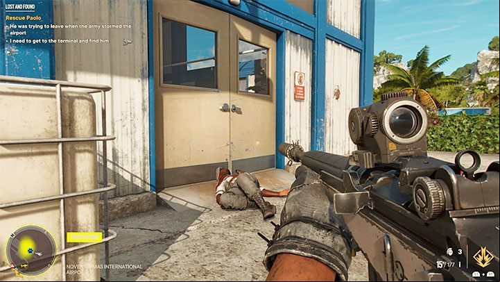 To complete the mission you need to infiltrate the main terminal - you can sneak around and avoid the enemies, or eliminate them in direct combat (this won't make you fail the mission) - Far Cry 6: Lost and Found - walkthrough - Valle De Oro - Far Cry 6 Guide