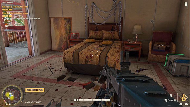 The other two lieutenants are not at the hotel, and instead, you have to look for clues about their whereabouts - Far Cry 6: Death Warrant - walkthrough - Operations - Madrugada - Far Cry 6 Guide