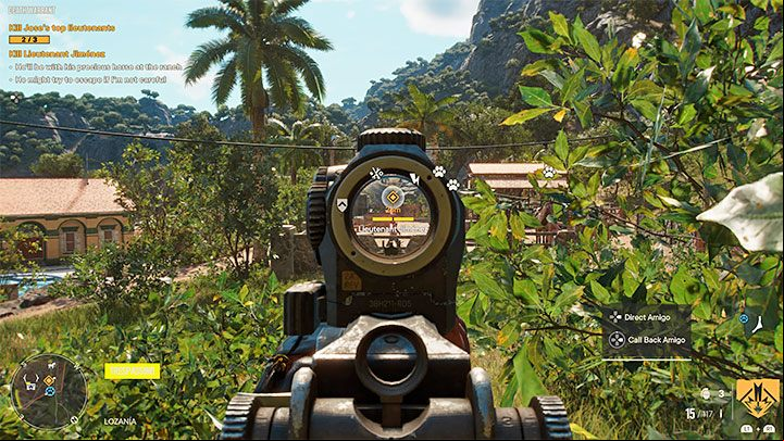 The mission objective should move around the side area where the horses are brought out of the stud - Far Cry 6: Death Warrant - walkthrough - Operations - Madrugada - Far Cry 6 Guide